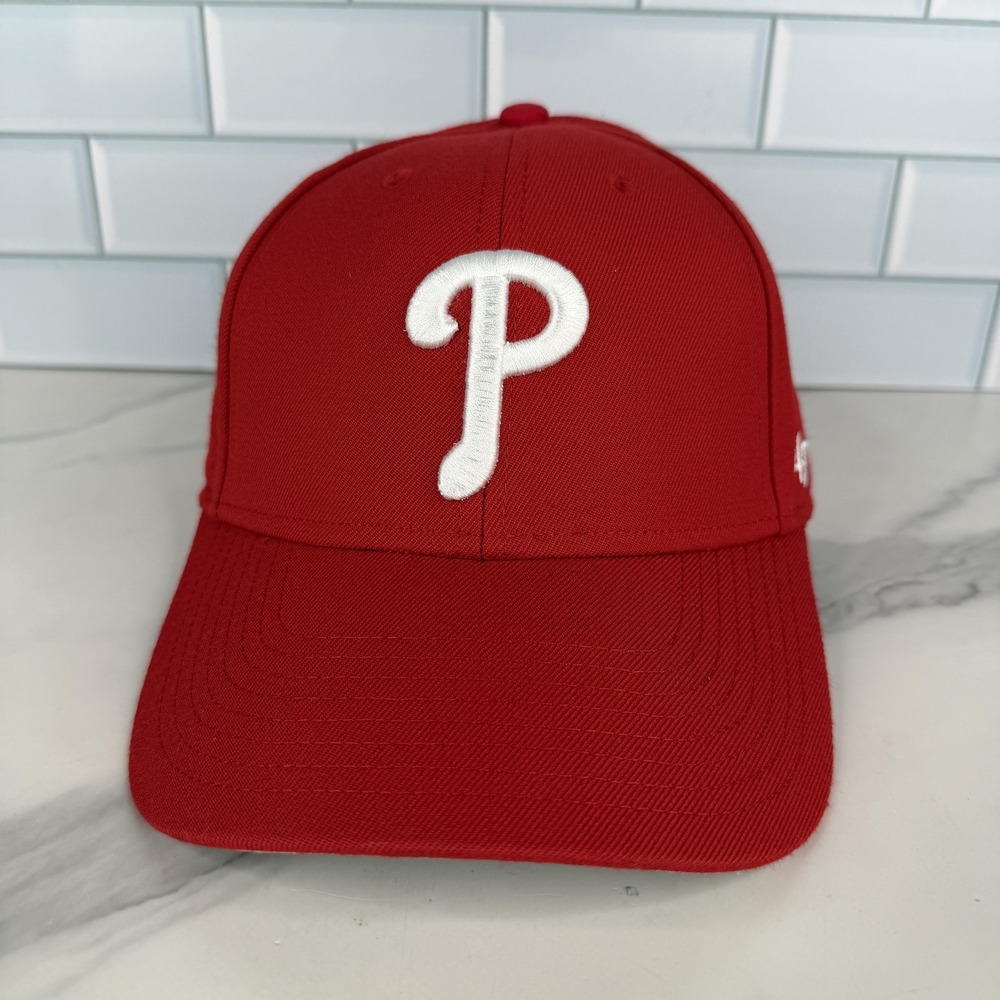 Philadelphia Phillies Hat Cap Strap Back‎ Mens One Size Red MLB Baseball Adult